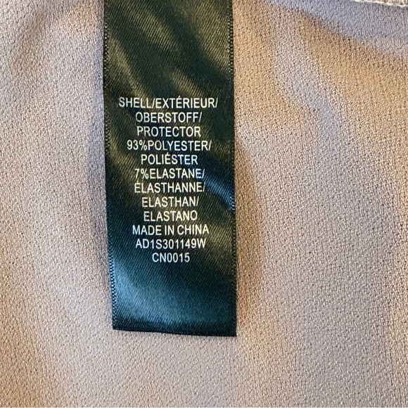 Adrianna Papell Smocked Petal Pink Top Size 2X 3/4 Ruffled Sleeve Peasant - Picture 9 of 13